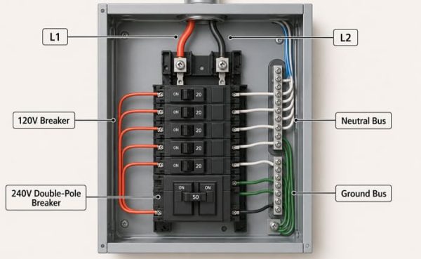 120/240V Split-Phase Wiring Explained: Why Some Appliances Need Neutral ...