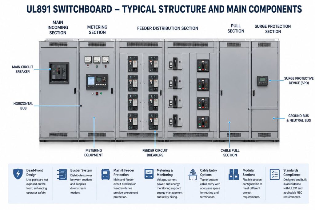 Ground Riser Switchboard UL891 Switchboards Explained | Selection Guide